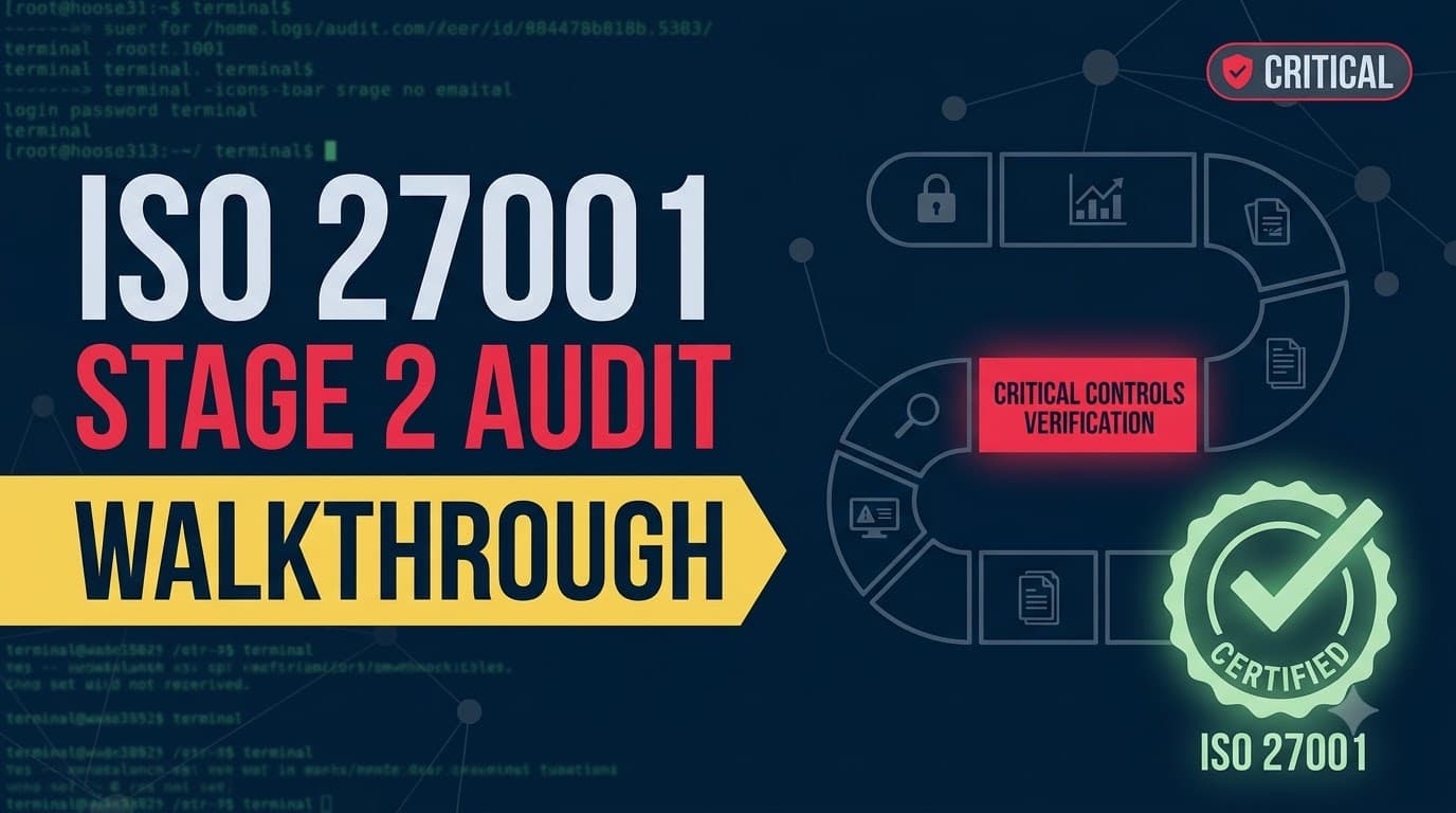 ISO 27001 Stage 2 Audit: Certification Audit Walkthrough