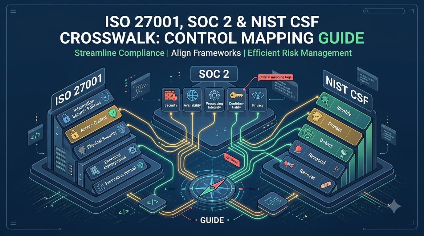 ISO 27001, SOC 2 & NIST CSF Crosswalk: Control Mapping Guide
