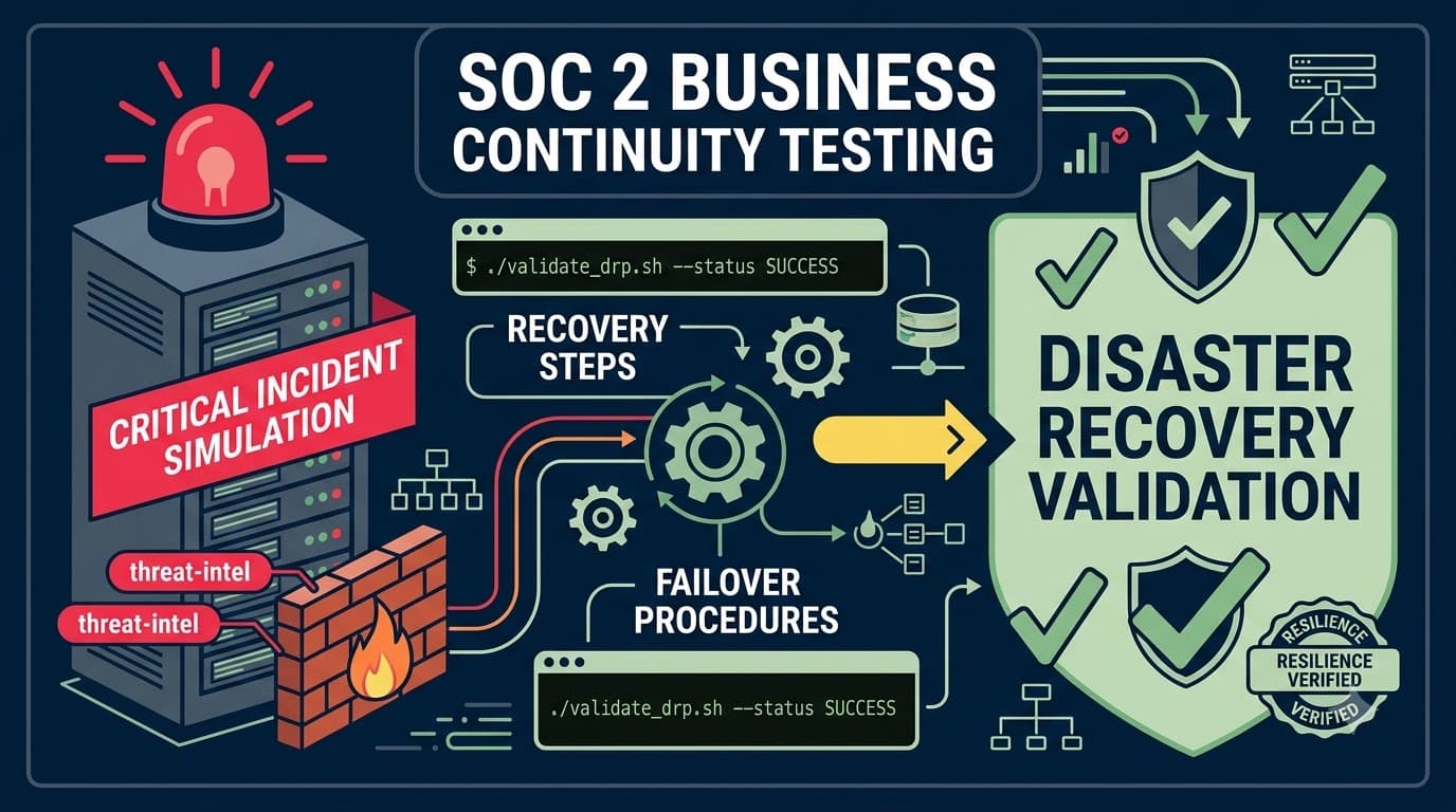 SOC 2 Business Continuity Testing: Disaster Recovery Validation