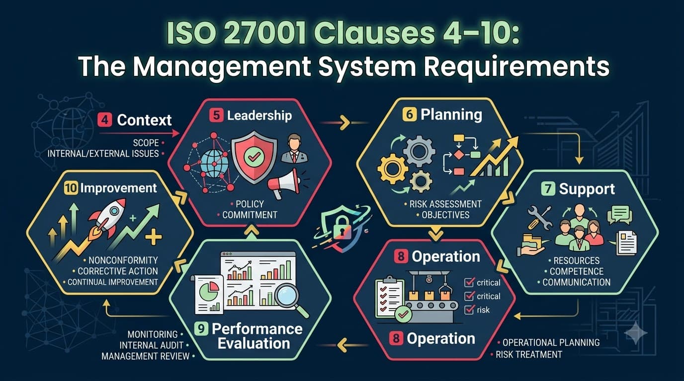 ISO 27001 Clauses 4–10: The Management System Requirements