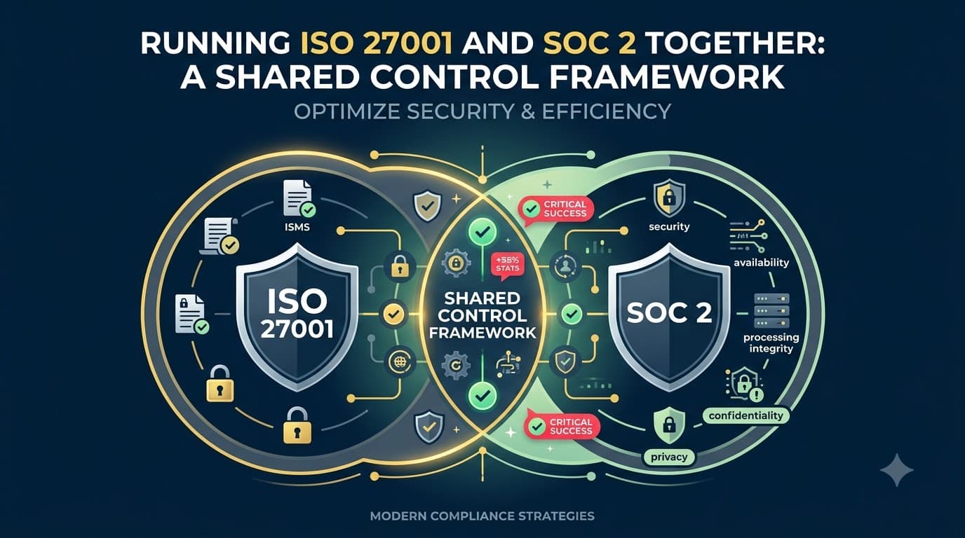 Running ISO 27001 and SOC 2 Together: A Shared Control Framework