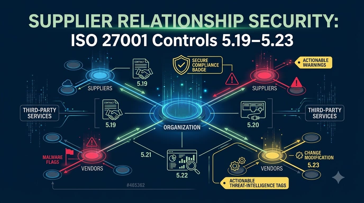 Supplier Relationship Security: ISO 27001 Controls 5.19–5.23