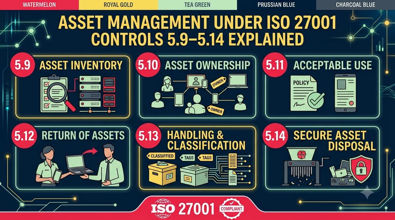 Asset Management Under ISO 27001: Controls 5.9–5.14 Explained