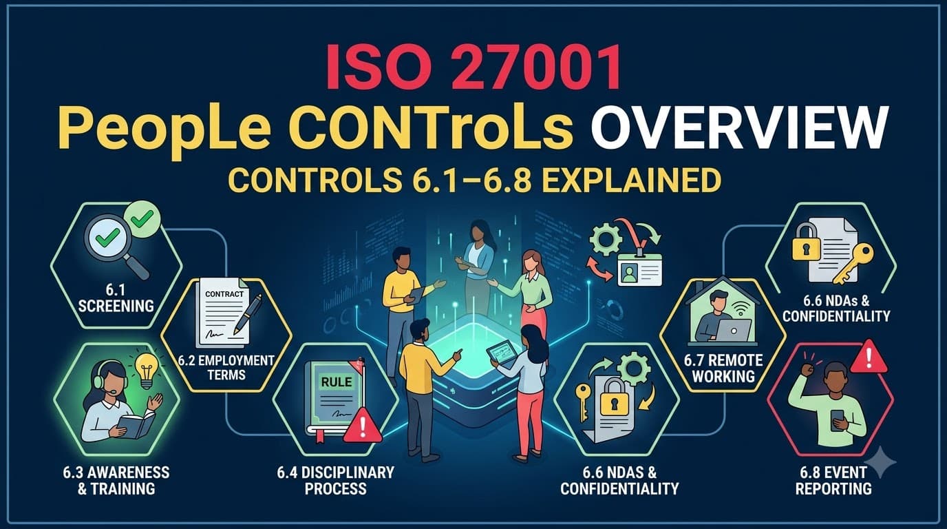 ISO 27001 People Controls Overview: Controls 6.1–6.8 Explained