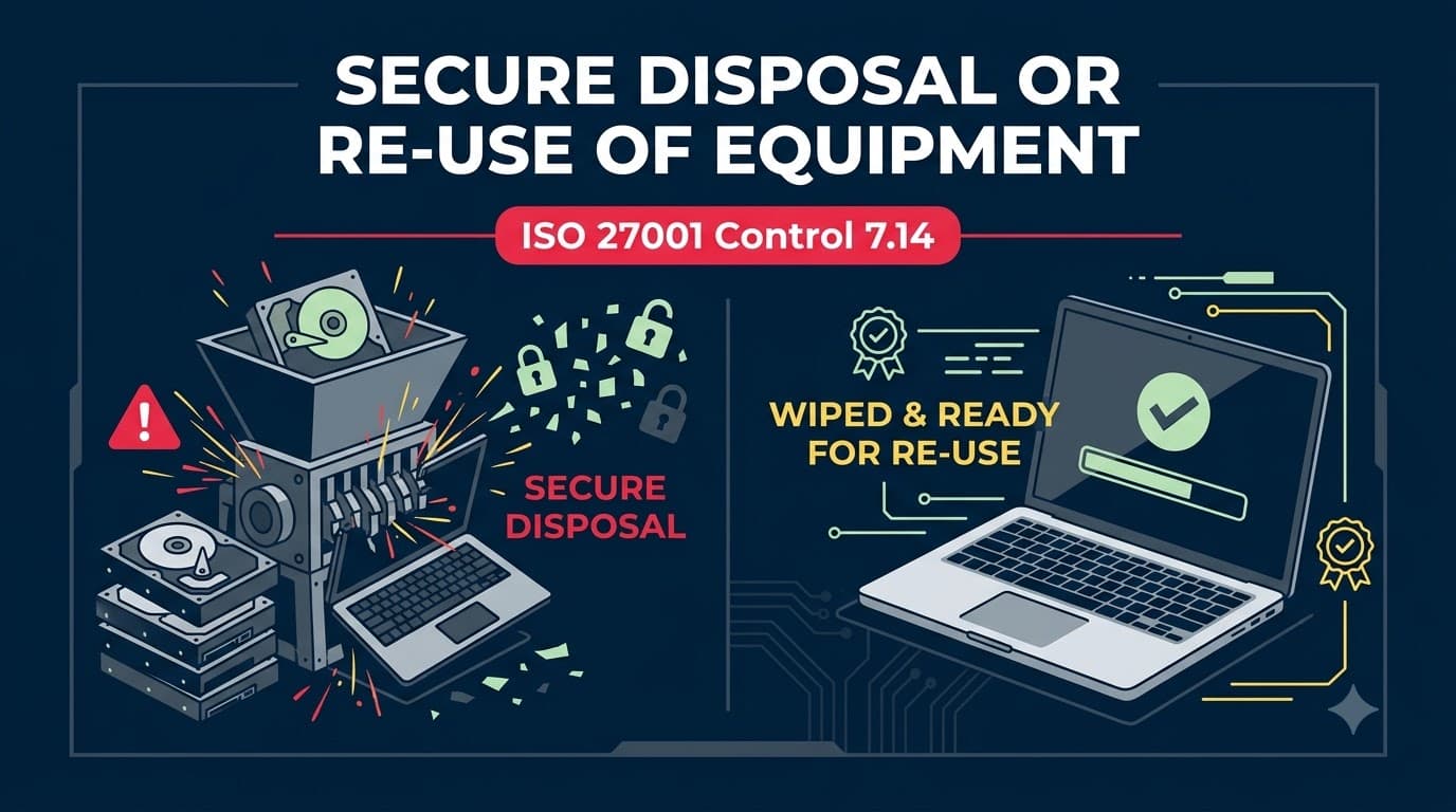 Secure Disposal or Re-use of Equipment: ISO 27001 Control 7.14