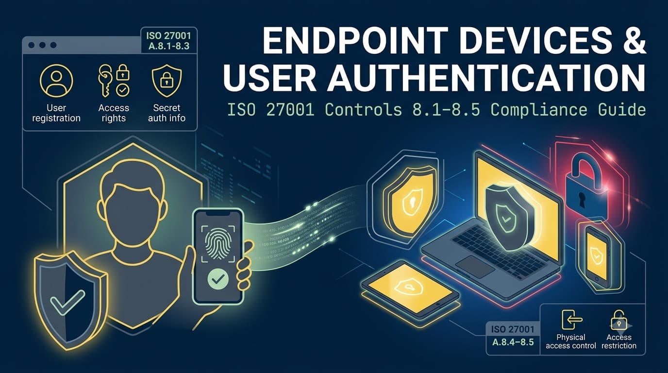 Endpoint Devices and User Authentication: ISO 27001 Controls 8.1–8.5
