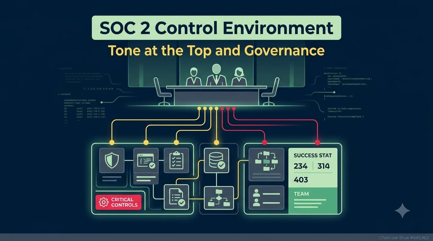 SOC 2 Control Environment: Tone at the Top and Governance